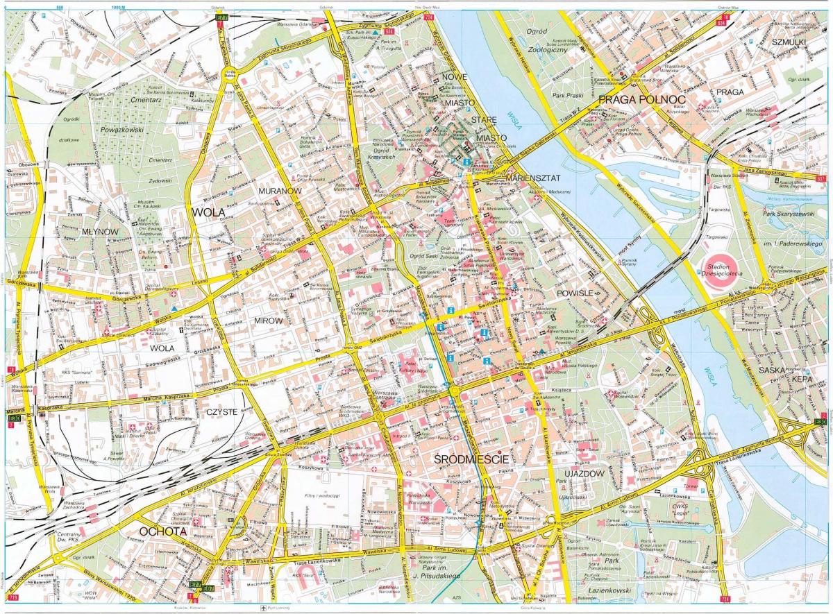 Varshavë në hartë