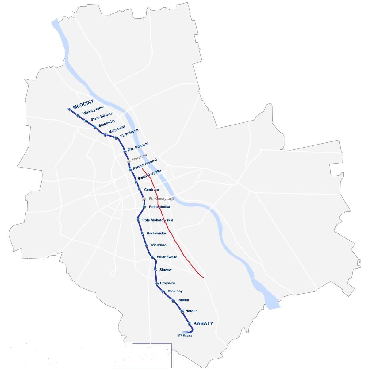 Harta e Varshavës royal route 