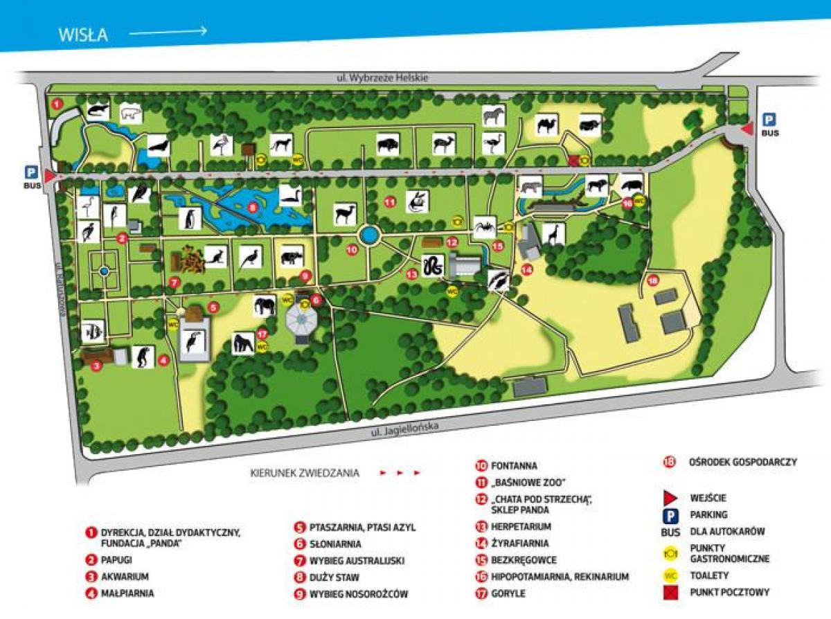 Harta e Varshavës në kopshtin zoologjik 