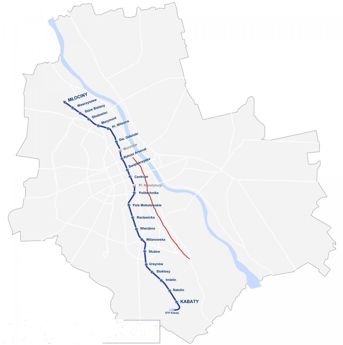 Harta e Varshavës royal route 