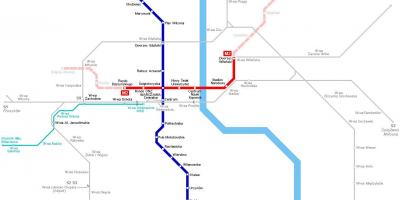 Metro hartë Varshavë, poloni