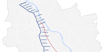 Harta e Varshavës royal route 