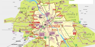 Harta e Varshavës autobus 
