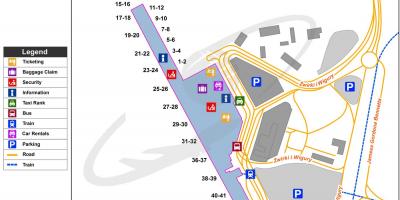 Varshavë frederik chopin aeroporti hartë
